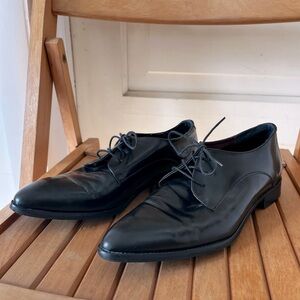 Classic Black Lace-Up Patent Oxford